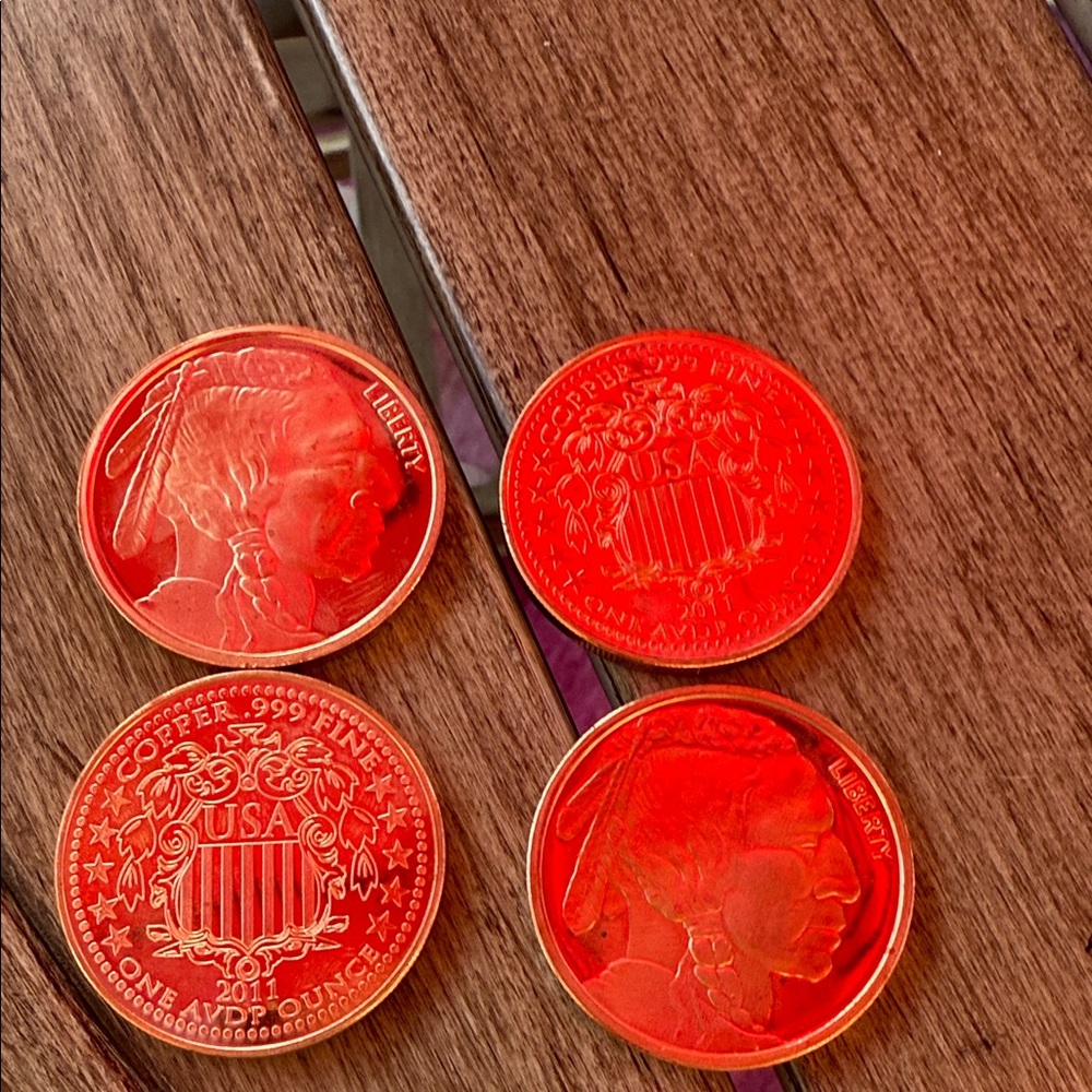 Copper USA Coins Set